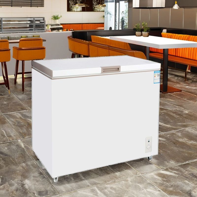 Commercial Deep Freezer with Durable Insulation and LED Lighting for Ice Cream Cooling in Supermarkets & Stores