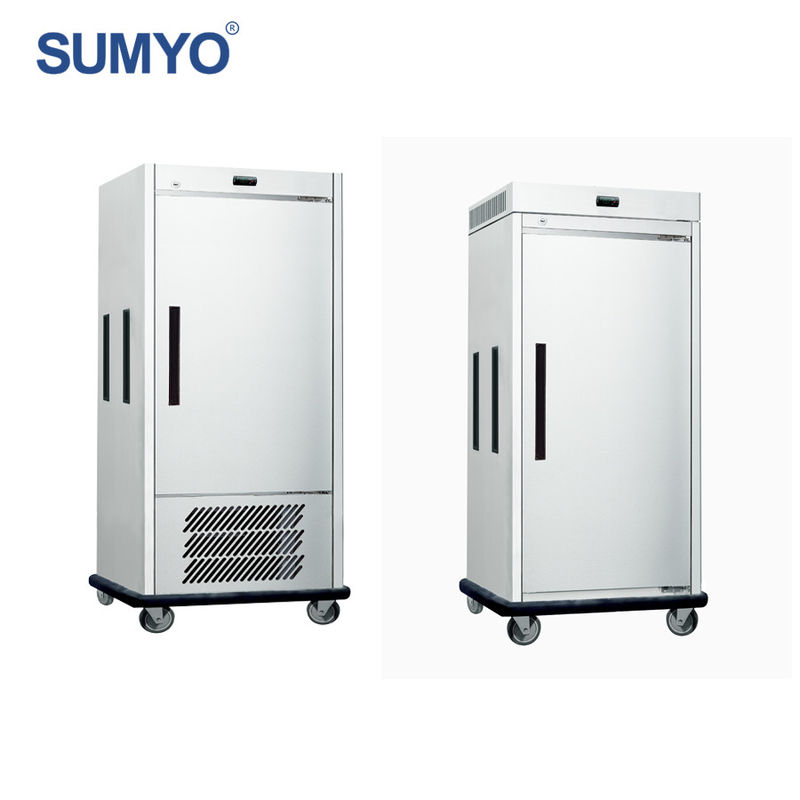 Stainless Steel Commercial Mobile Food Carts Banquet Carts Refrigerator Kitchen Use Fresh-keeping Cooler Trolley
