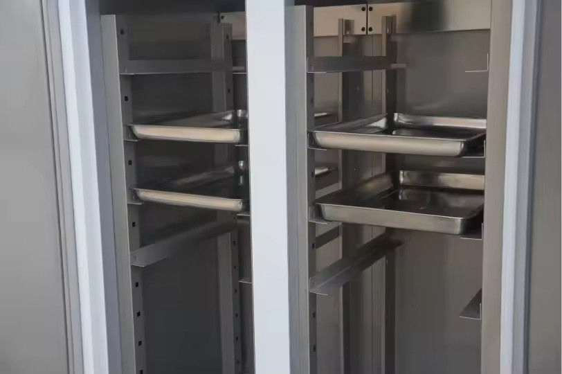 Commercial Kitchen Freezer Single Temperature Stainless Steel Double Door Refrigerator Air Cooled Refrigerator
