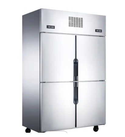 Double-Temperature 4-Door Upright Kitchen Freezer Chiller Cool Climate Deep Freezer with Display Function Refrigerator Cooler