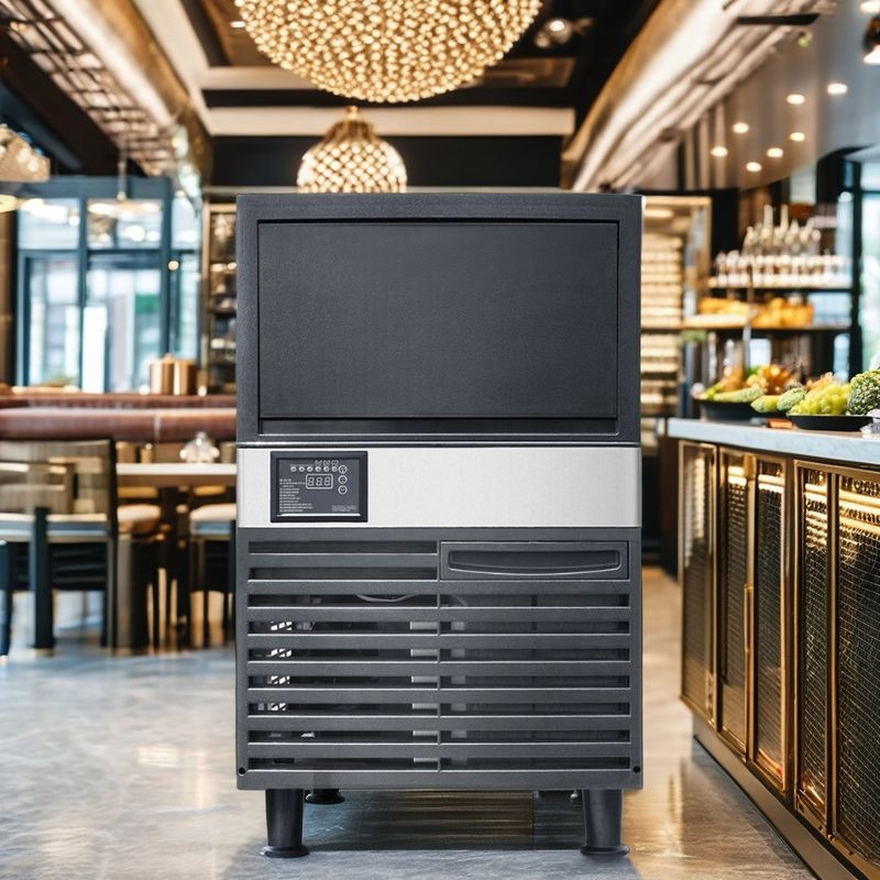 Commercial 191kg Automatic Block Ice Machine Home Business Refrigeration Equipment Fan Cooling ISO Certified Bar Application