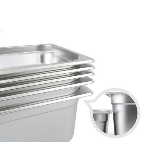 Commercial Stainless Steel Salad Table Pans202 Gelato Ice Cream Pan for Gelato/coffee Shop Buffet Restaurant Kitchen Accessories