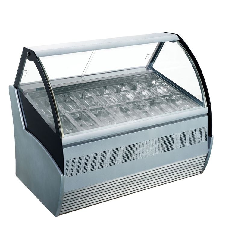 Hot Selling Coffee Shop Ice Cream Display Cabinet Ice Cream Batch Freezer Ice Cream Vertical Display Freezer