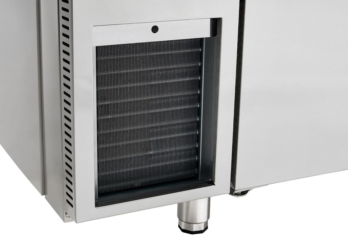 220V LED Freezer Refrigerator Air Cooling Open Door Design Single-Temperature Kitchen Storage for Drinks Wine Restaurant Use