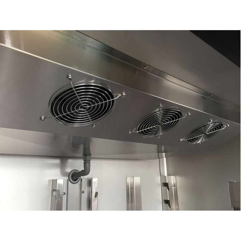Commercial 2-Door Counter Refrigerator LED Lighting 383L Stainless Steel Worktop Glass for Supermarkets Kitchens Digital Kitchen