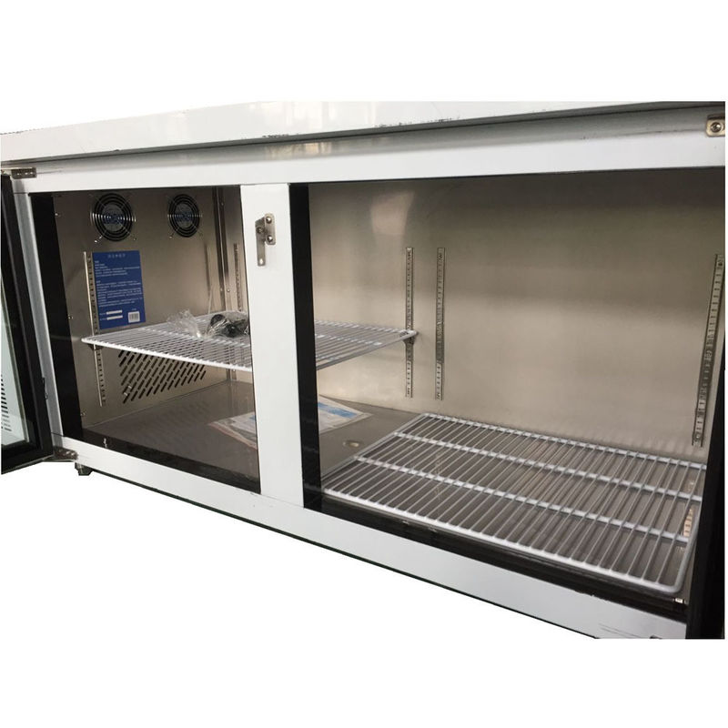 Commercial Single-Door Electric Table-Top Refrigerator LED Light Glass Display Cooler for Restaurant Drink Storage Equipment