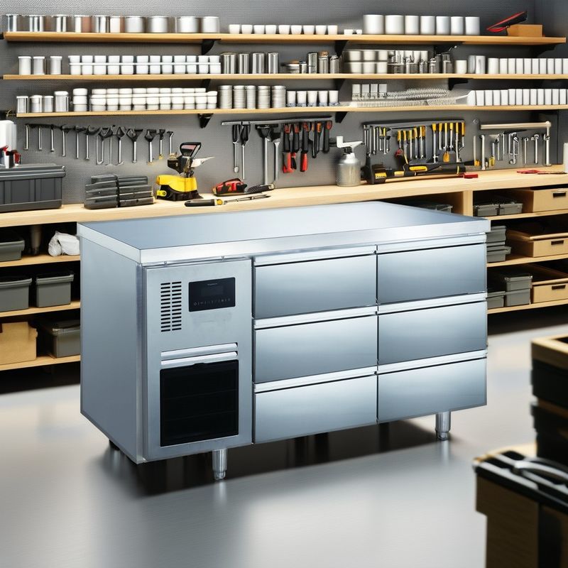 Commercial Single-Temperature Workbench Cooler Under Counter Freezer with Drawer for Supermarket and Store Applications