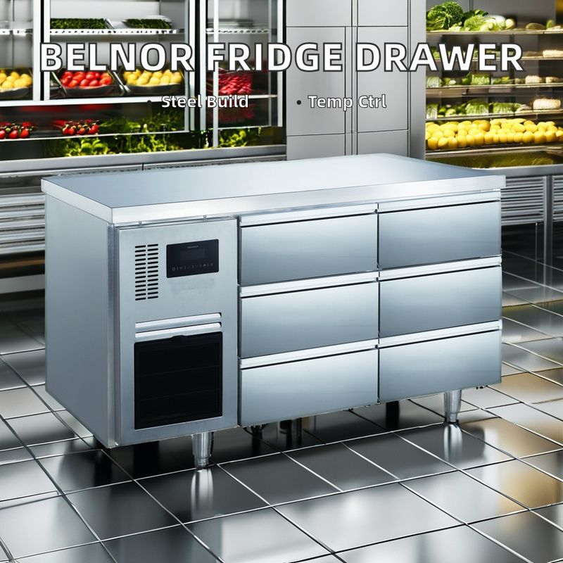 Commercial Single-Temperature Workbench Cooler Under Counter Freezer with Drawer for Supermarket and Store Applications
