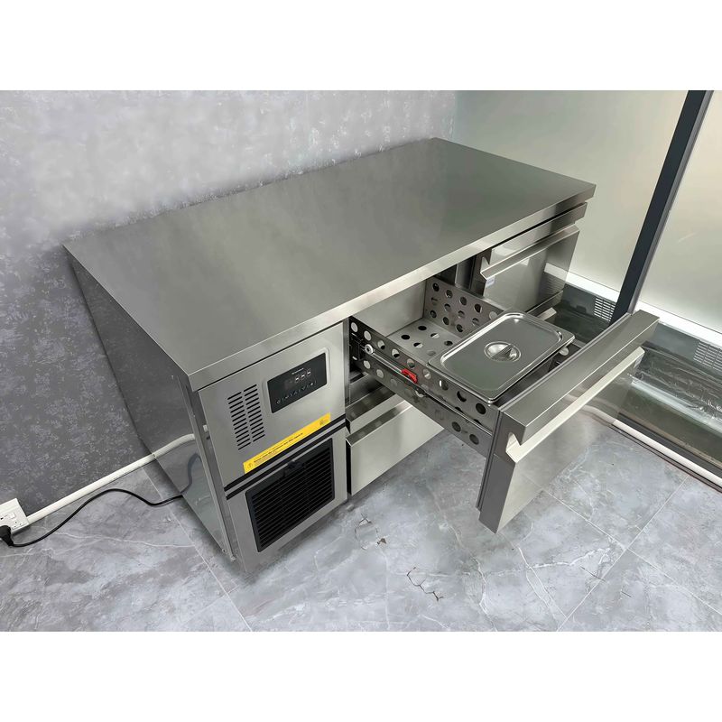 Commercial Single-Temperature Workbench Cooler Under Counter Freezer with Drawer for Supermarket and Store Applications