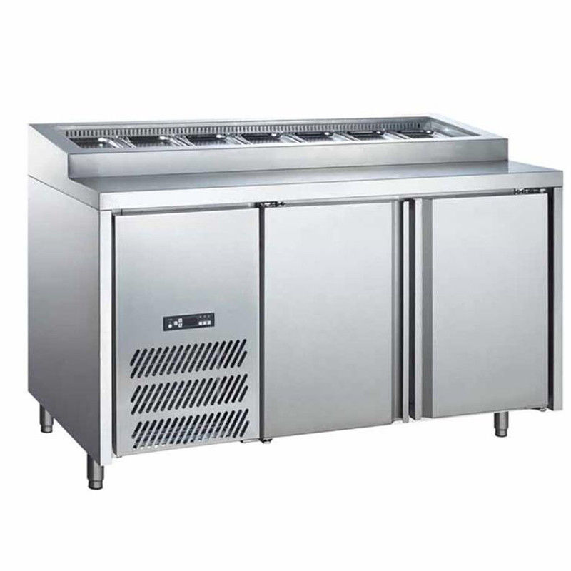 Factory Sale Pizza Sandwich Prep Table Refrigerated Commercial Counter Salad bar Refrigerator Equipment for Salad