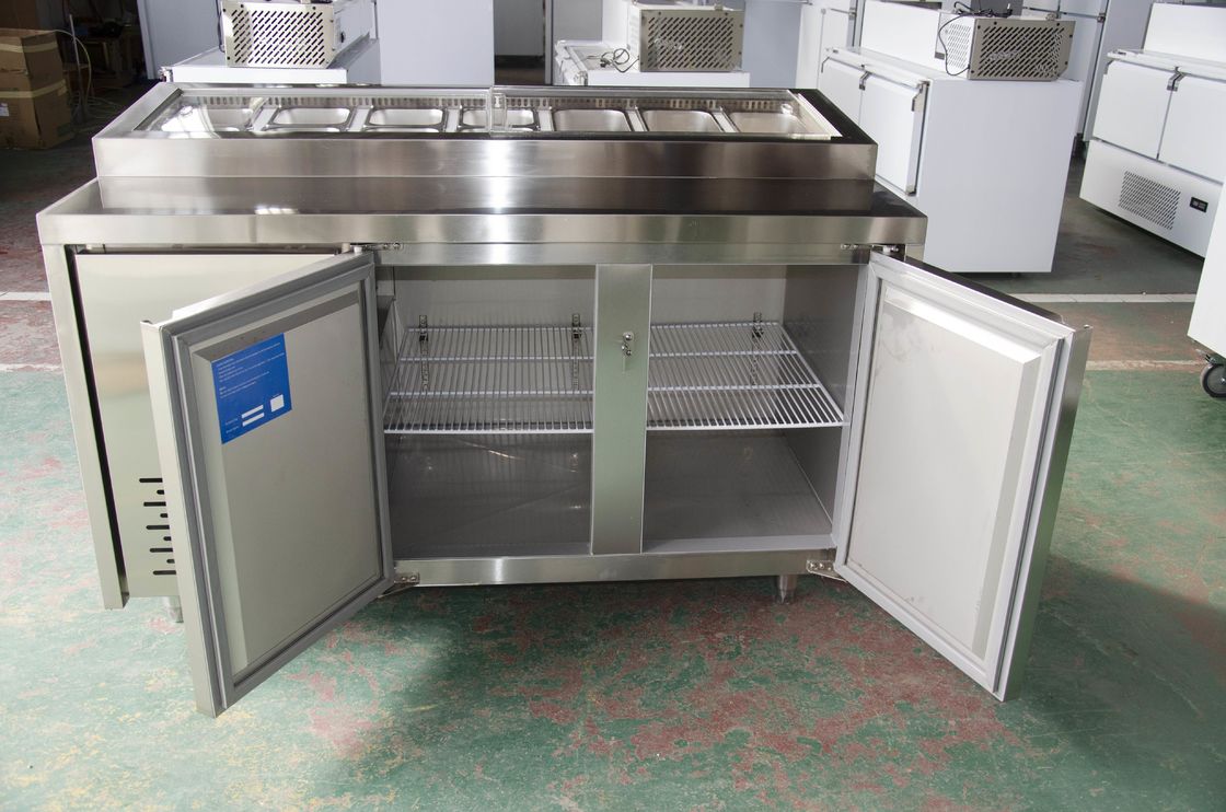 Factory Sale Pizza Sandwich Prep Table Refrigerated Commercial Counter Salad bar Refrigerator Equipment for Salad
