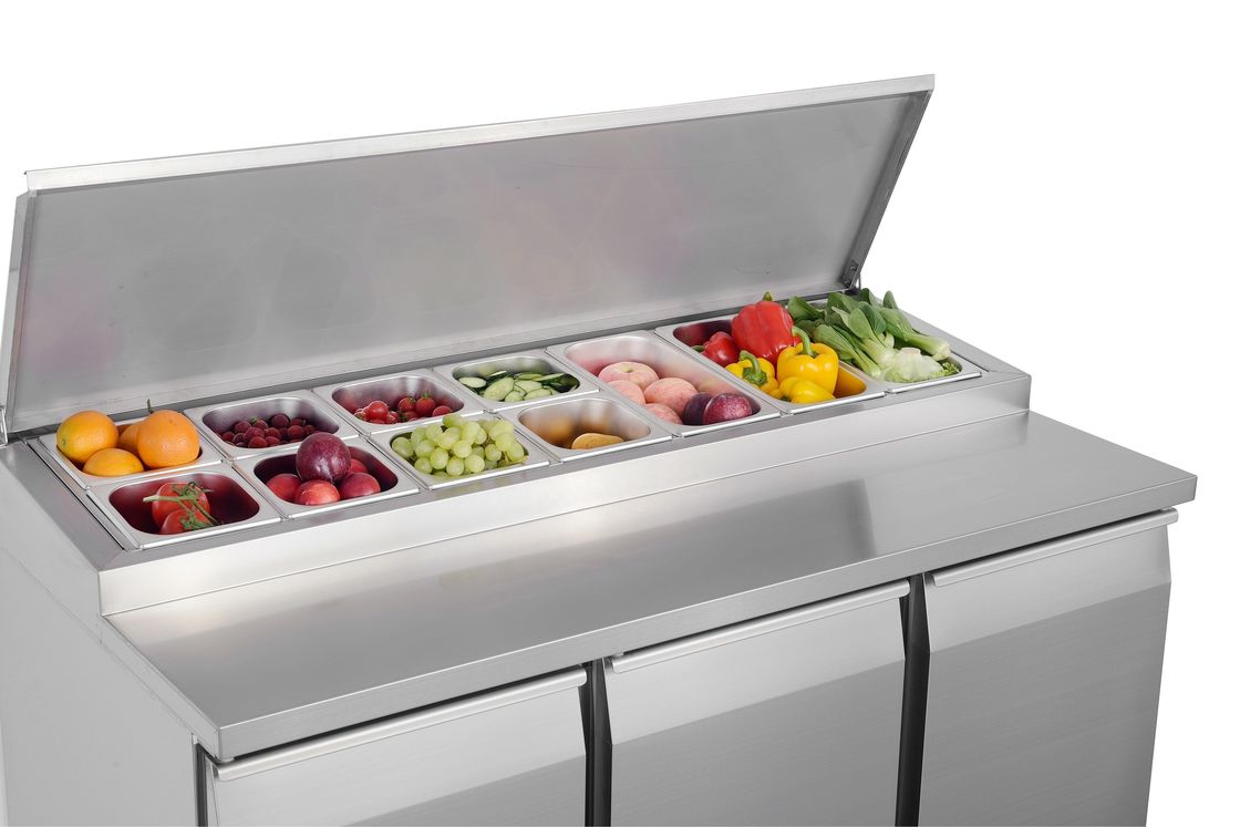 Factory Price Salad Prep Table Refrigerated Salad Under Counter Chiller Commercial Countertop Display Refrigerator