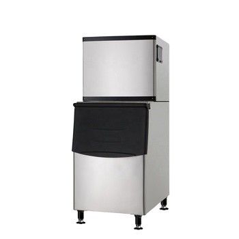 2025 Commercial High-Capacity Glass Door Ice Maker Hot Sale Restaurant Grade Machine with Fan Cooling