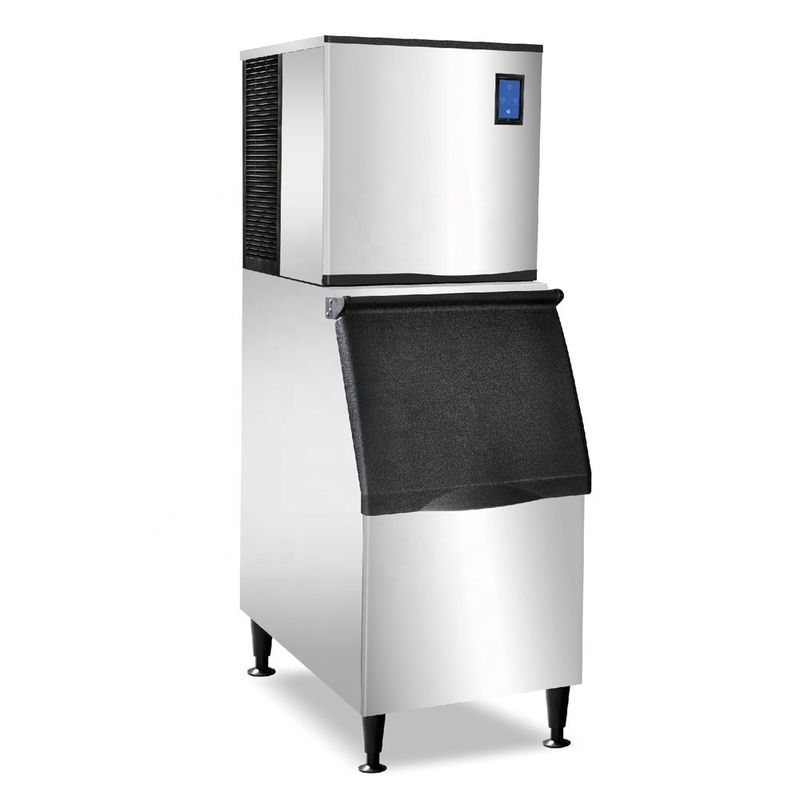2025 Commercial High-Capacity Glass Door Ice Maker Hot Sale Restaurant Grade Machine with Fan Cooling
