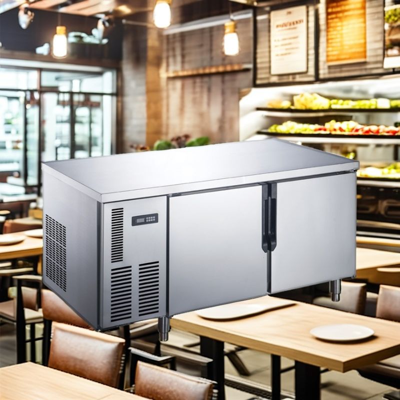 Commercial Tabletop Under Counter Refrigerator 201/304 Chiller Drawer Single-Temperature Open Door Type Open Table Freezer