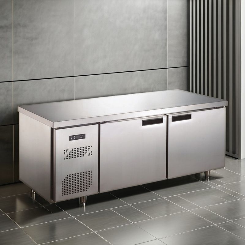 Commercial Kitchen Undercounter Refrigerator Single-Temperature Air Cooler ETL Certified for Display in a Working Bench