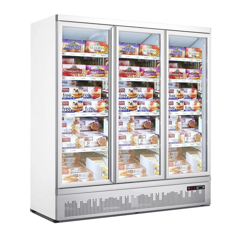 Hot Selling Vertical Glass Door Beverage Storage showcase Freezer for Drinks Display Refrigerator for Supermarket  Store All Siz