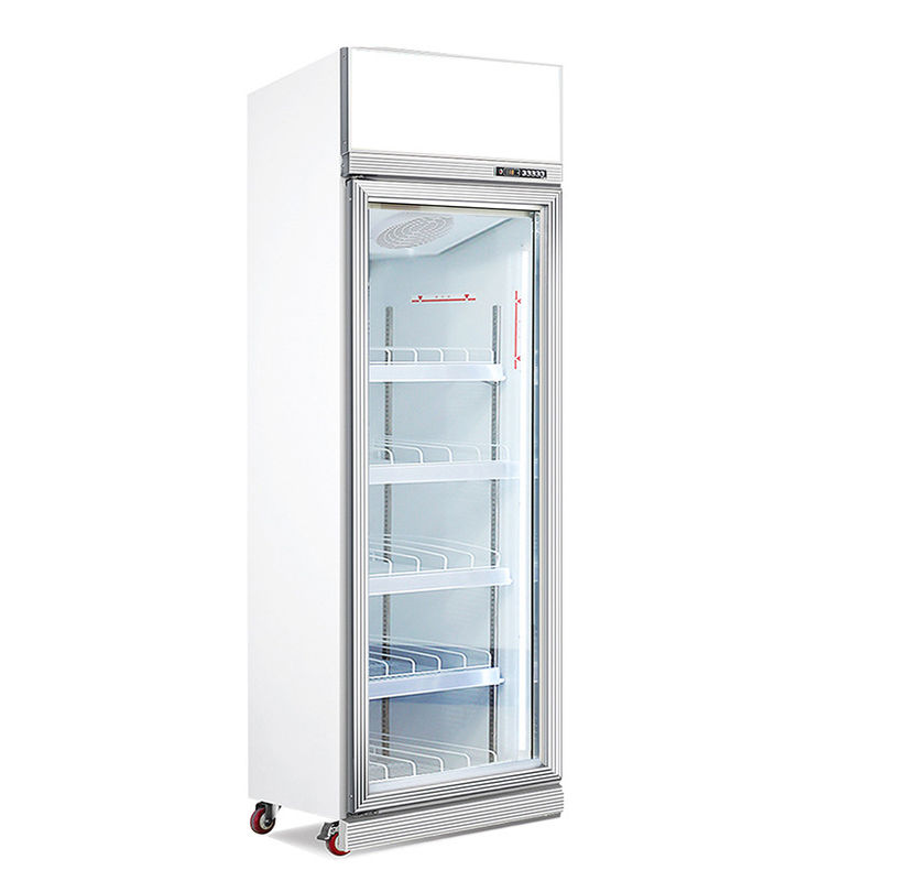 Commercial Supermarket Juice and Drink Display Freezers Upright Cooler with Glass Doors Single-Temperature Cool Climate Type