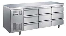Commercial Stainless Steel Exterior Kitchen 4 Drawers Under-counter Refrigerator Upright Workbench Freezer/chiller Hot Sell