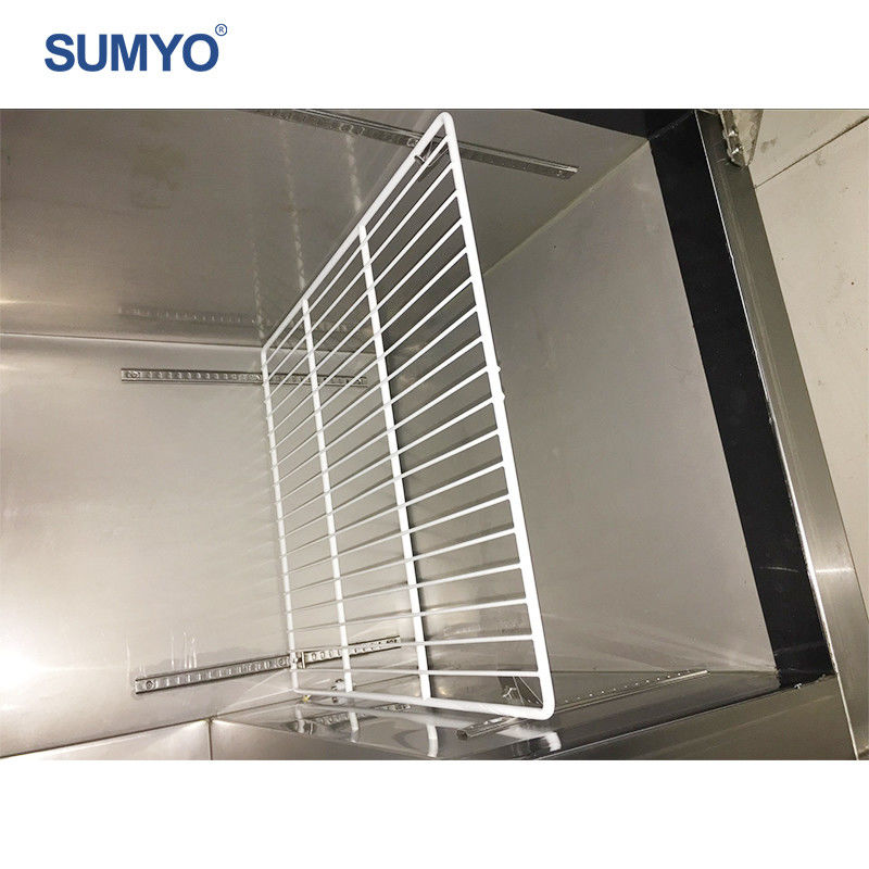 3 Stainless Steel Doors Under Abinet Beverage Refrigerator Worktop Fridge and Freezer