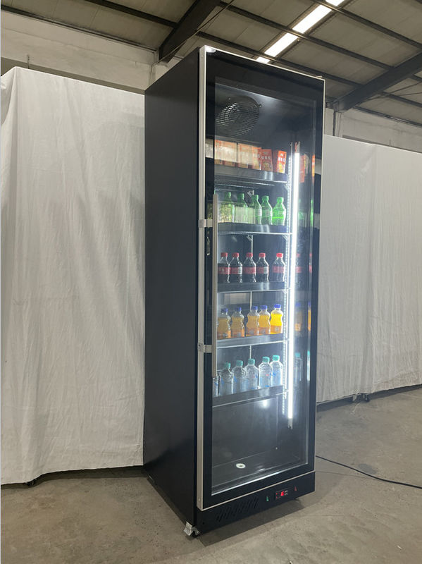 560L Commercial Single Luxury Glass Door Beverage Display Cabinet Chiller Unit Supermarket Refrigeration Chiller Unit Air Cooler Cooling