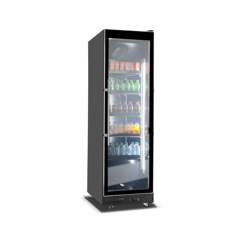 560L Commercial Single Luxury Glass Door Beverage Display Chiller Showcase Supermarket Refrigeration Freezer Air Cooler Cooling