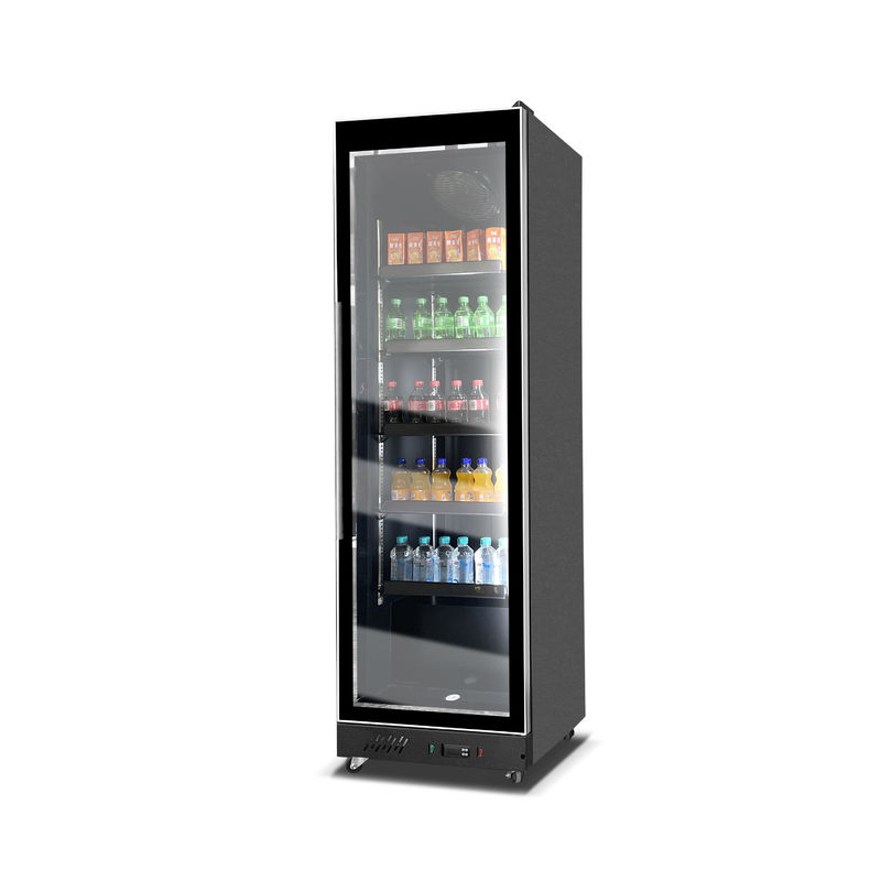 560L Commercial Single Luxury Glass Door Beverage Display Cabinet Chiller Unit Supermarket Refrigeration Chiller Unit Air Cooler Cooling