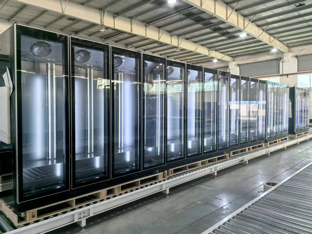 560L Commercial Single Luxury Glass Door Beverage Display Cabinet Chiller Unit Supermarket Refrigeration Chiller Unit Air Cooler Cooling