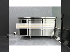 Commercial Stainless Steel Drawer Refrigerator with 4 Drawers Refrigerator Equipment