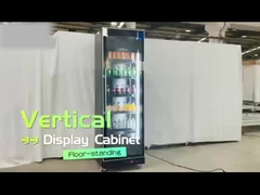 All-glass display cabinet